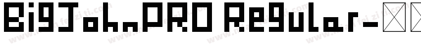 BigJohnPRO Regular字体转换